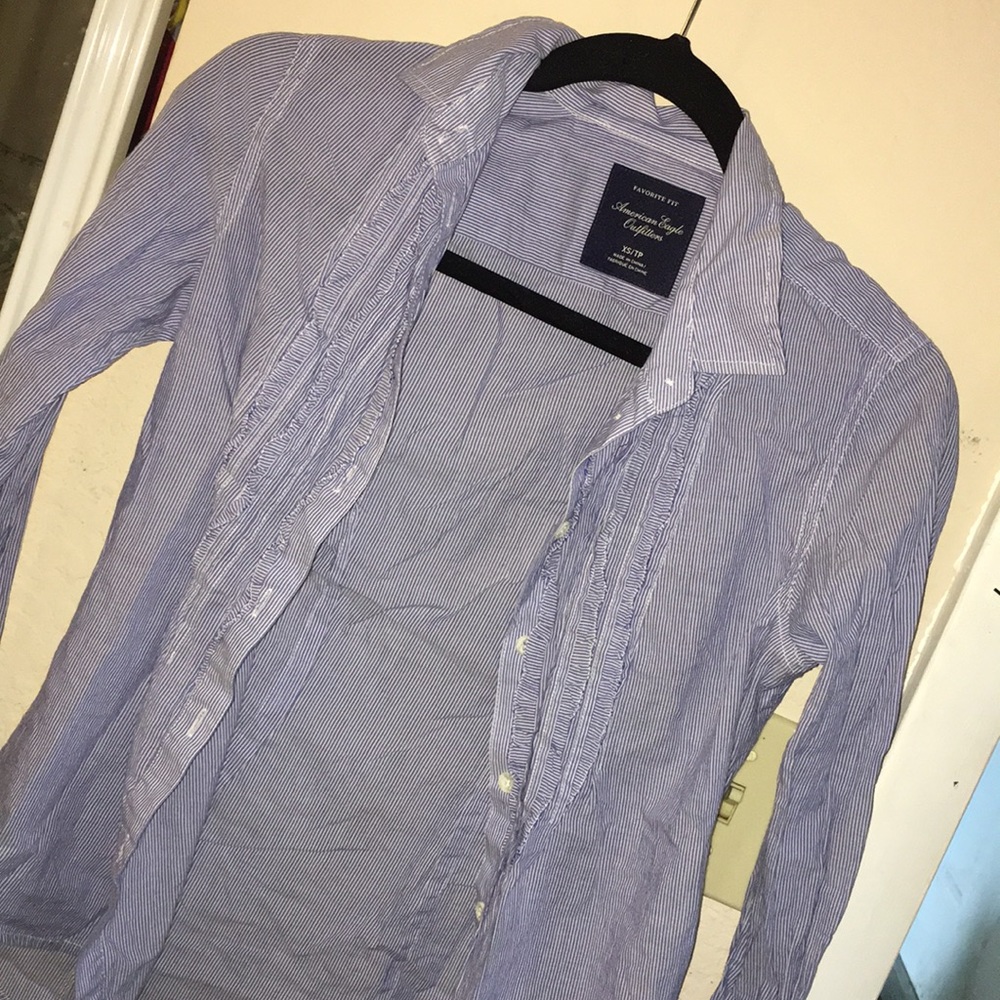 Button up womens dress blouse